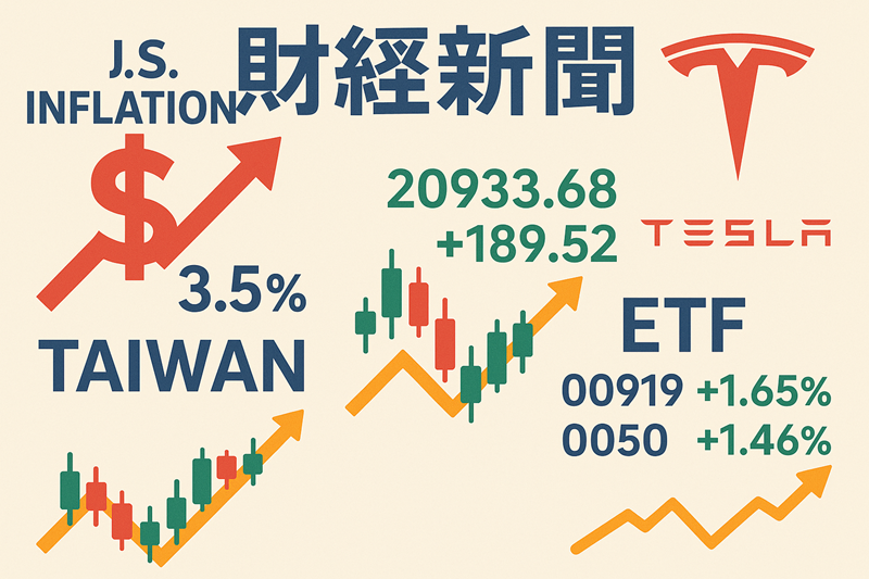 美股通膨降溫、特斯拉喊冤！台股震盪，00919、0050大事件看這裡！